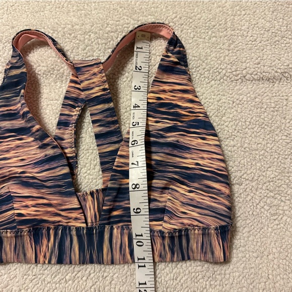 Lululemon Shanti Surf Crossback Top Bikini Bottoms Pink Blue Dream Waves Print - Picture 5 of 14